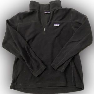 Patagonia Micro D 1/4-Zip Fleece / Color: Black / Size: M